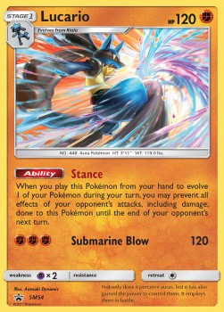 [ENG][NM] Karta Pokemon Lucario 54 - SM Black Star Promos