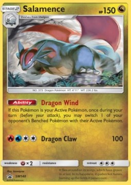[ENG][NM] Karta Pokemon Salamence SM140 - SM Black Star Promos