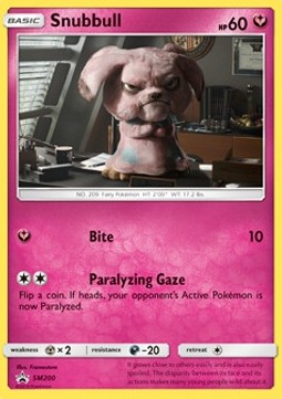 [ENG][NM] Karta Pokemon Snubbull SM200 - SM Black Star Promos