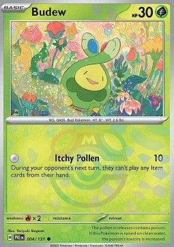 [ENG][NM] Karta Pokemon Budew 004/131 - Prismatic Evolutions [Masterball Reverse]