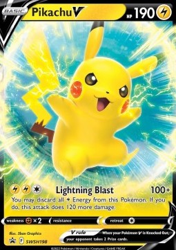 [ENG][NM] Karta Pokemon Pikachu V 198 - SWSH