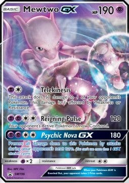 [ENG][NM] Karta Pokemon Mewtwo GX 196 - SM Black Star Promos