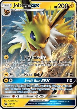 [ENG][NM] Karta Pokemon Jolteon GX 173 - SM Black Star Promos