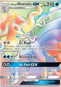 [ENG][NM] Karta Pokemon Alolan Ninetales GX 150 - Guardians Rising
