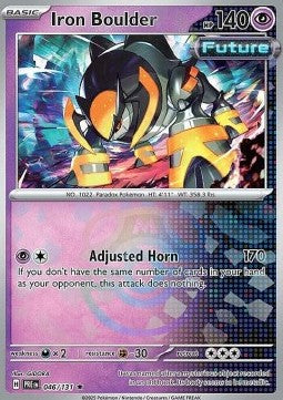 [ENG][NM] Karta Pokemon Iron Boulder 046/131 - Prismatic Evolutions [Masterball Reverse]