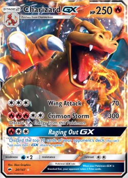 [ENG][NM] Karta Pokemon Charizard GX 20 - Burning Shadows