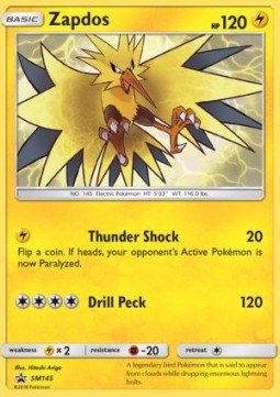 [ENG][NM] Karta Pokemon Zapdos 145 - SM Black Star Promos