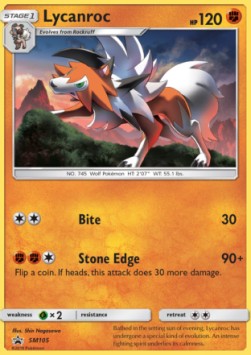 [ENG][NM] Karta Pokemon Lycanroc SM105 - SM Black Star Promos