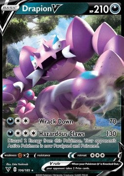 [ENG][NM] Karta Pokemon Drapion V 106/185 - Vivid Voltage
