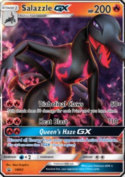 [ENG][NM] Karta Pokemon Salazzle GX SM63 - SM Black Star Promos