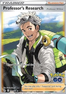 [ENG][NM] Karta Pokemon Professor's Research - Professor Willow 078/078 - Pokemon GO