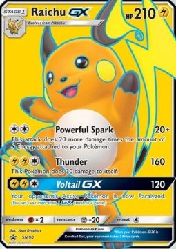 [ENG][NM] Karta Pokemon Raichu GX 90 - SM Black Star Promos