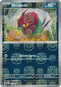 [ENG][NM] Karta Pokemon Venipede 054/086 - Black Bolt [Masterball Reverse]
