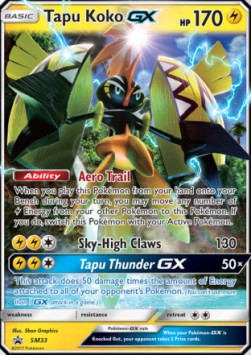 [ENG][NM] Karta Pokemon Tapu Koko GX SM33 - SM Black Star Promos