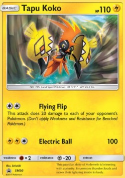 [ENG][NM] Karta Pokemon Tapu Koko SM30 - SM Black Star Promos