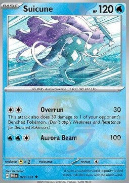 [ENG][NM] Karta Pokemon Suicune 024/131 - Prismatic Evolutions [Masterball Reverse]