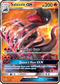 [ENG][NM] Karta Pokemon Salazzle GX 25 - Burning Shadows