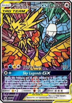 [ENG][NM] Karta Pokemon Moltres & Zapdos & Articuno GX 210 - SM Black Star Promos