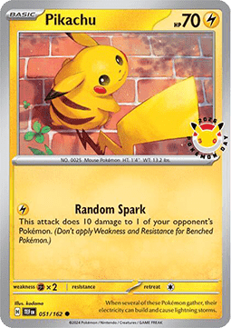 [ENG][NM] Karta Pokemon Pikachu 051/162 - Temporal Forces