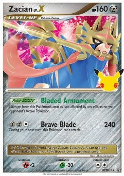 [ENG][NM] Karta Pokemon Zacian LV.X 135 - SWSH03: Darkness Ablaze