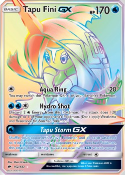 [ENG][NM] Karta Pokemon Tapu Fini GX 152 - Burning Shadows