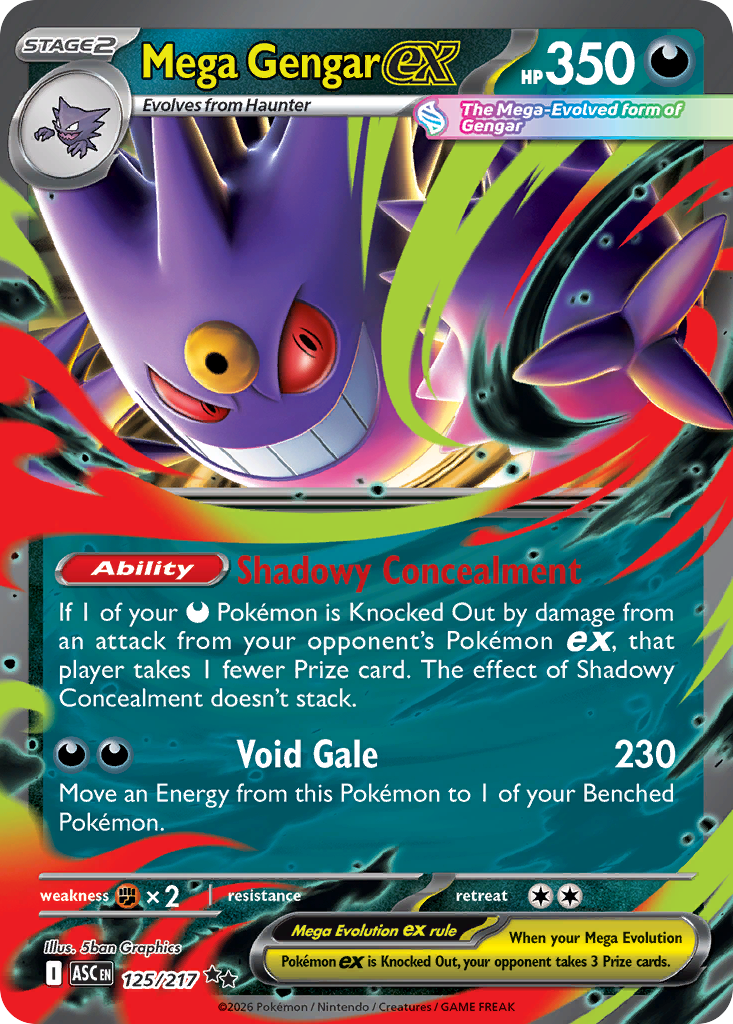 [ENG][NM] Karta Pokemon Mega Gengar ex 125/217 - Ascended Heroes