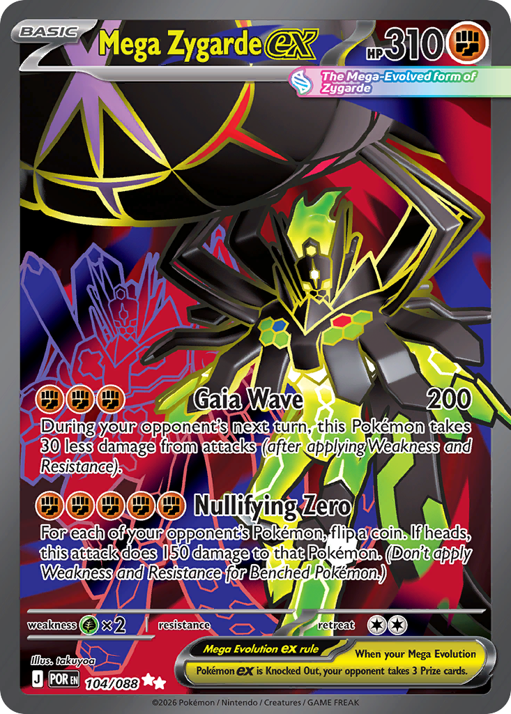 [ENG][NM] Karta Pokemon Mega Zygarde ex 104/088 - Perfect Order