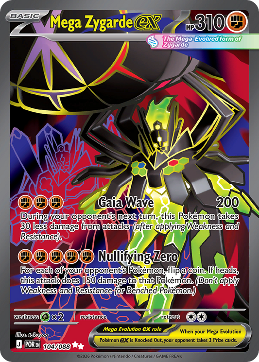 [ENG][NM] Karta Pokemon Mega Zygarde ex 104/088 - Perfect Order
