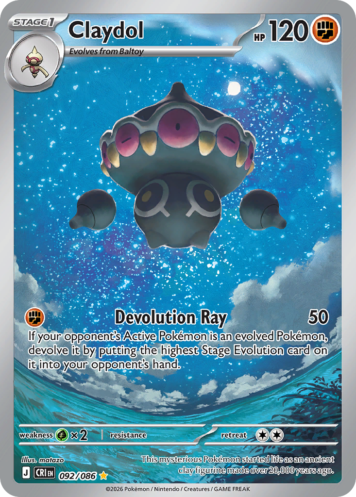 [ENG][NM] Karta Pokemon Claydol 092/086 - Chaos Rising