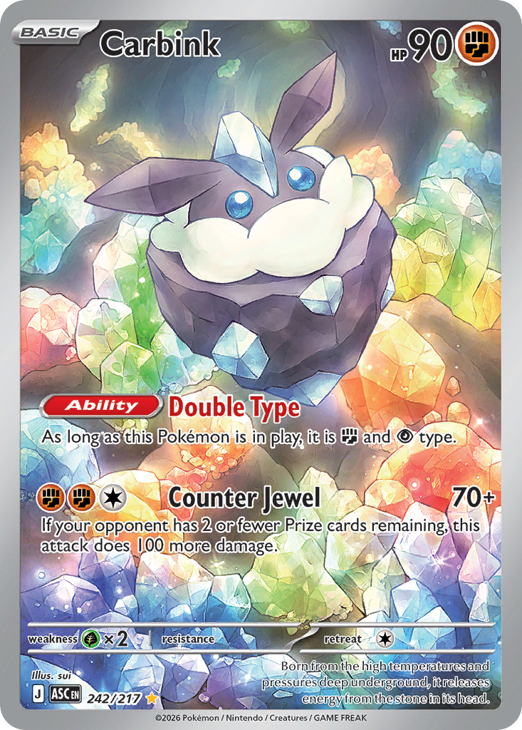 [ENG][NM] Karta Pokemon Carbink 242/217 - Ascended Heroes