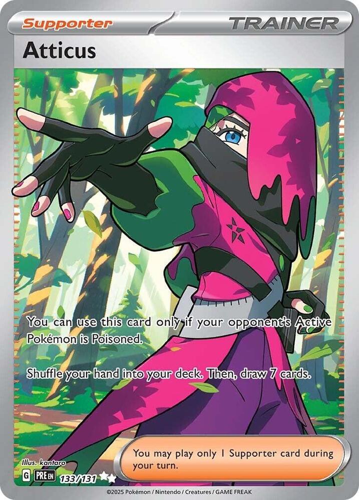 [ENG][NM] Karta Pokemon Atticus 133/131 - Prismatic Evolutions