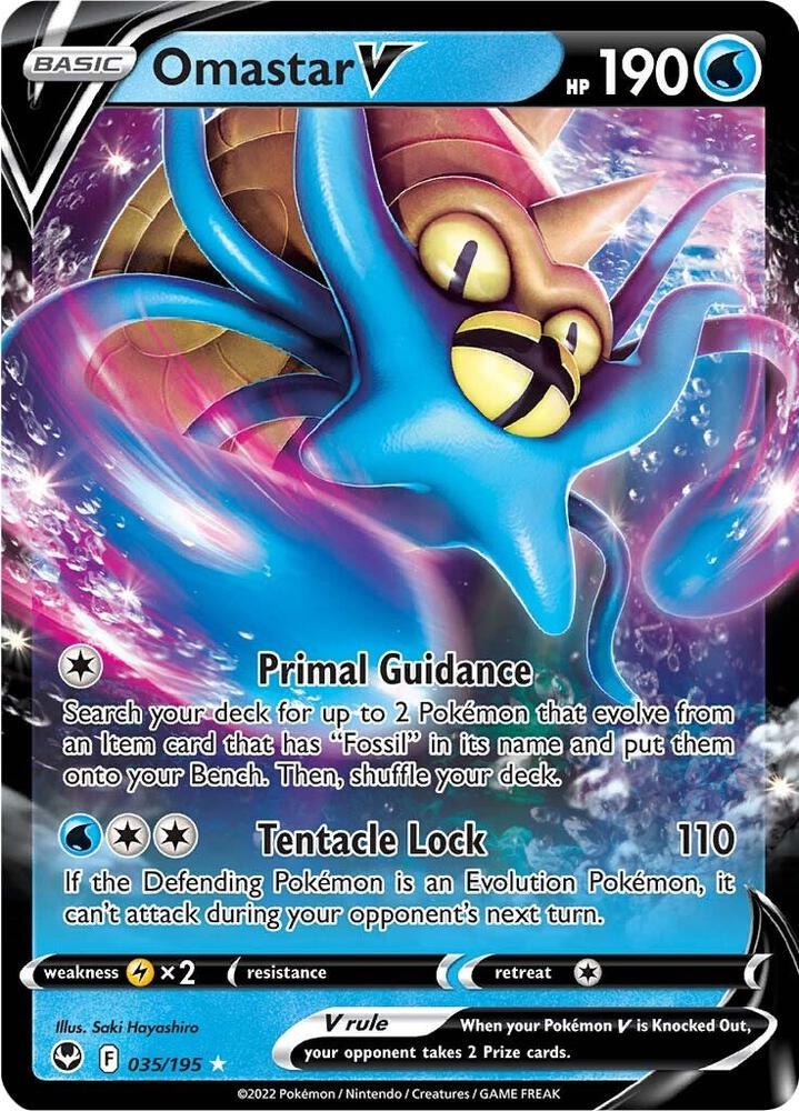 [ENG][NM] Karta Pokemon Omastar V 035/195 - Silver Tempest