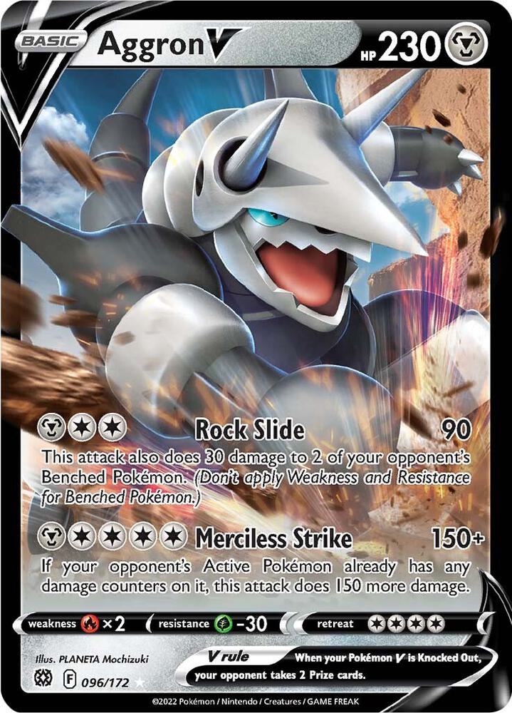 [ENG][NM] Karta Pokemon Aggron V 096/172 - Brilliant Stars