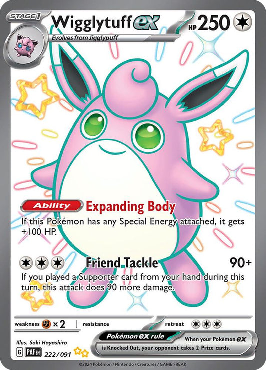 [ENG][NM] Karta Pokemon Wigglytuff ex 222/091 - Paldean Fates