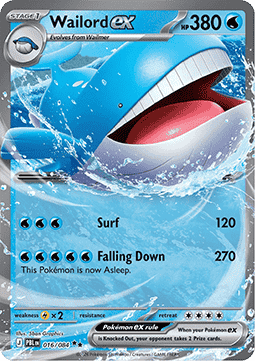 [ENG][NM] Karta Pokemon Wailord ex 016/084 - Pitch Black