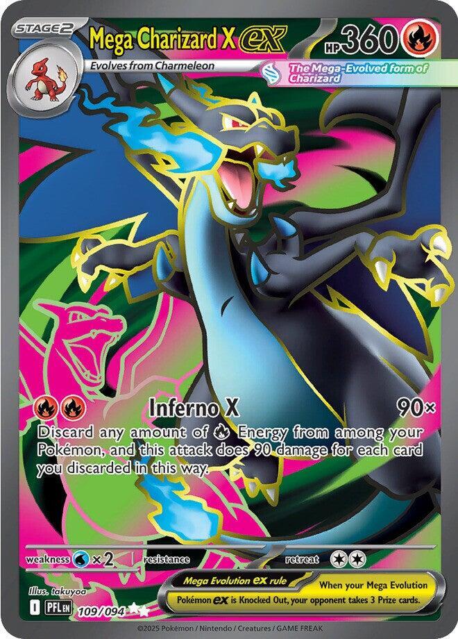 [ENG][NM] Karta Pokemon Mega Charizard X ex 109/094 - Phantasmal Flames