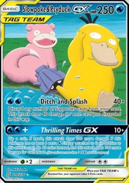 [ENG][NM] Karta Pokemon Slowpoke & Psyduck GX 218 - Unified Minds