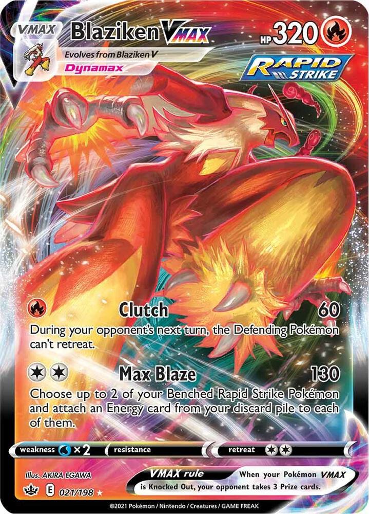 [ENG][NM] Karta Pokemon Blaziken VMAX 021/198 - Chilling Reign