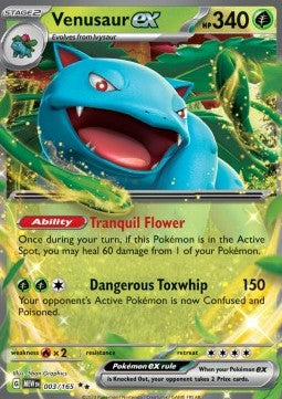 [ENG][NM] Karta Pokemon Venusaur ex 003/165 - 151