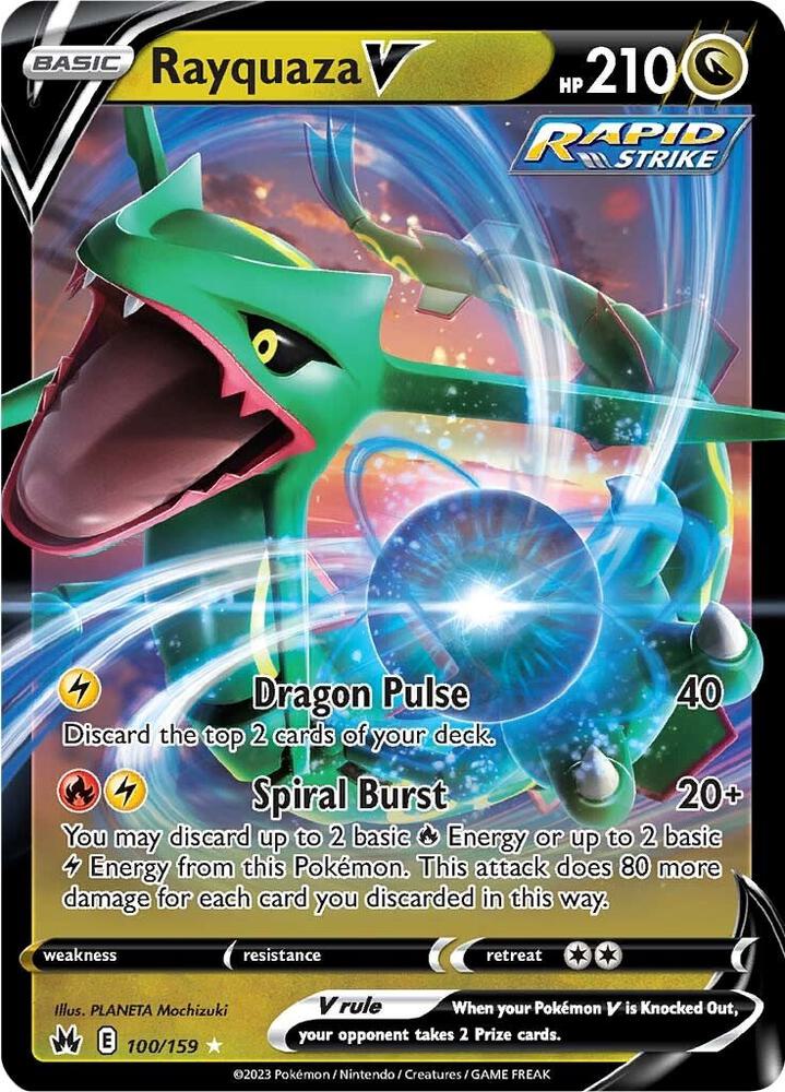 [ENG][NM] Karta Pokemon Rayquaza V 100/159 - Crown Zenith