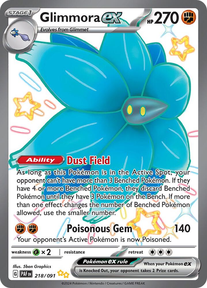 [ENG][NM] Karta Pokemon Glimmora ex 218/091 - Paldean Fates
