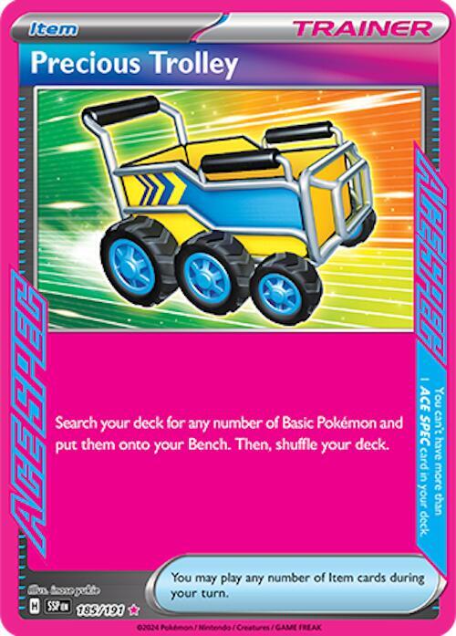 [ENG][NM] Karta Pokemon Precious Trolley 185/191 - Surging Sparks