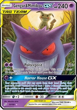 [ENG][NM] Karta Pokemon Gengar & Mimikyu GX 53 - Team Up