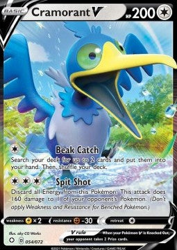 [ENG][NM] Karta Pokemon Cramorant V 054/072 - Shining Fates