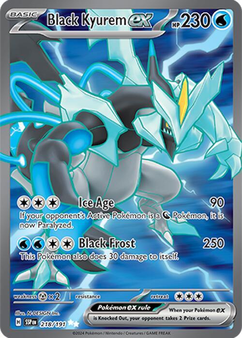[ENG][NM] Karta Pokemon Black Kyurem ex 218/191 - Surging Sparks