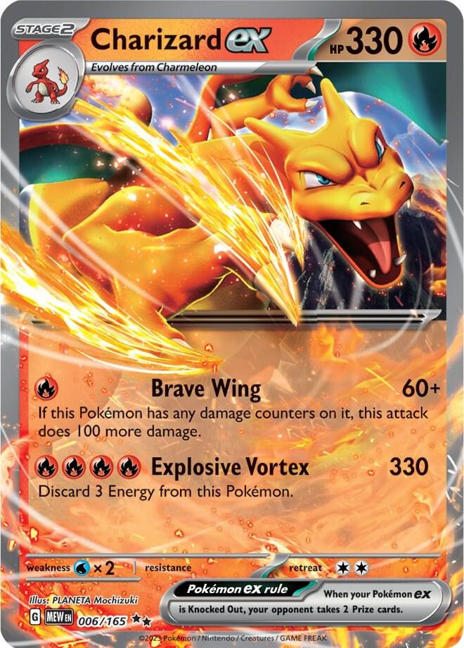 [ENG][NM] Karta Pokemon Charizard ex 006/165 - 151