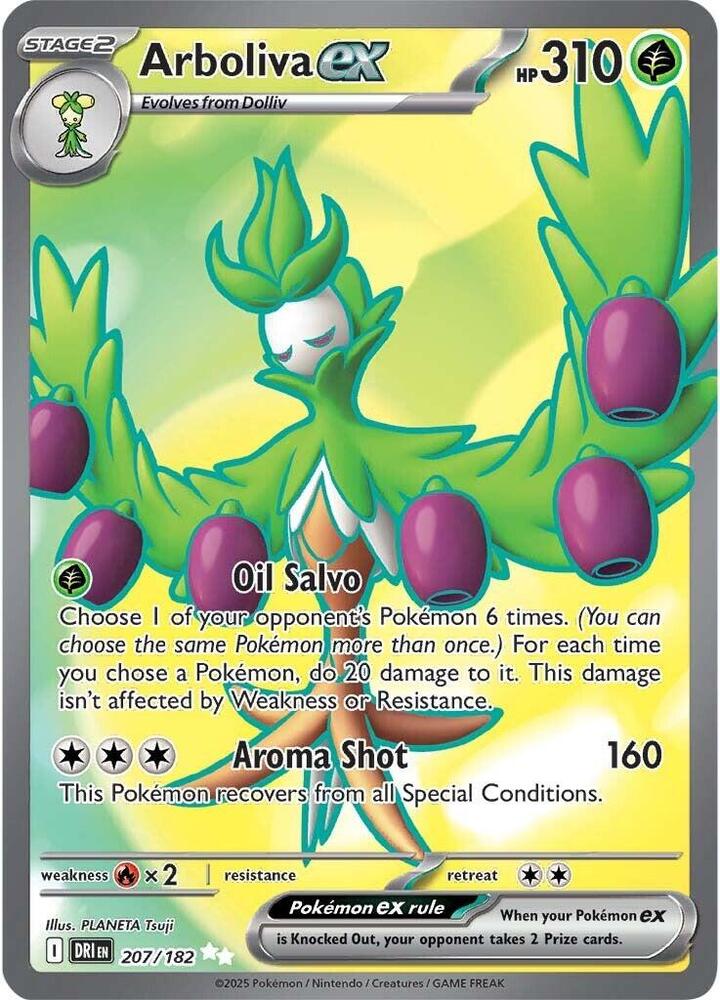 [ENG][NM] Karta Pokemon Arboliva ex 207/182 - Destined Rivals