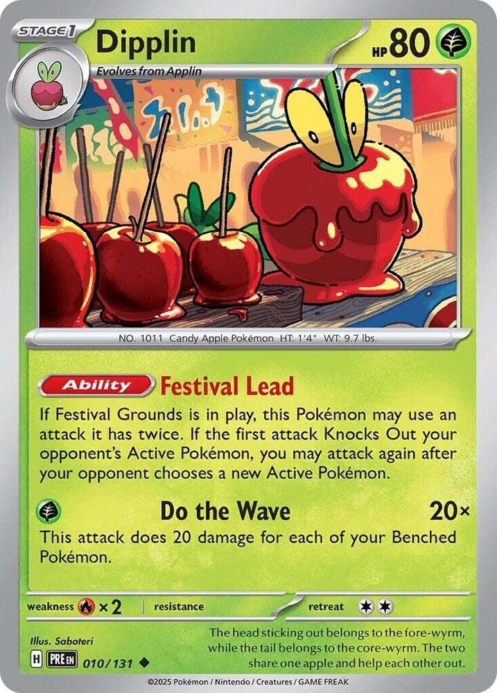 [ENG][NM] Karta Pokemon Dipplin 010/131 - Prismatic Evolutions [Pokeball Reverse]