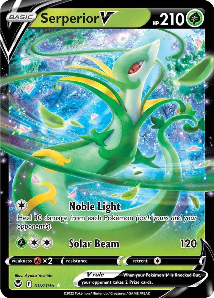 [ENG][NM] Karta Pokemon Serperior V 007/195 - Silver Tempest