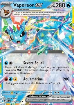[ENG][NM] Karta Pokemon Vaporeon ex 023/131 - Prismatic Evolutions